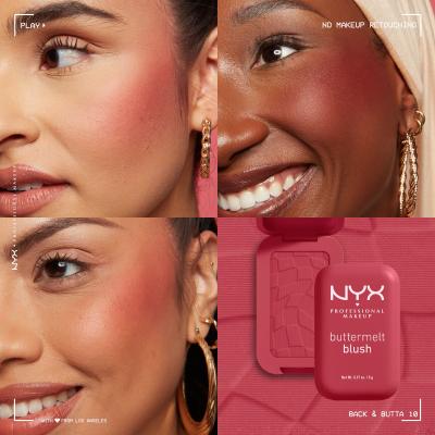 NYX Professional Makeup Buttermelt Blush Ρουζ για γυναίκες 5 gr Απόχρωση 10 Back And Butta