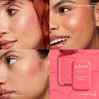 NYX Professional Makeup Buttermelt Blush Ρουζ για γυναίκες 5 gr Απόχρωση 04 You Know Butta