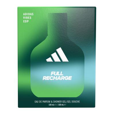 Adidas Vibes Full Recharge Σετ δώρου EDP 100 ml + αφρόλουτρο 100 ml