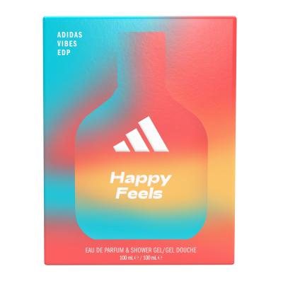 Adidas Vibes Happy Feels Σετ δώρου EDP 100 ml + αφρόλουτρο 100 ml