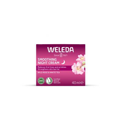 Weleda Wild Rose &amp; White Tea Smoothing Night Cream Κρέμα προσώπου νύχτας για γυναίκες 40 ml