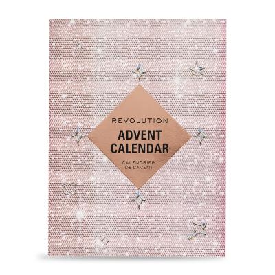 Makeup Revolution London Advent Calendar 2024 Σετ δώρου κραγιόν 4 τεμ + lip gloss 3 τεμ + μολύβι χειλιών 2 τεμ + μάσκα χειλιών 1 τεμ + λάδι χειλιών 1 τεμ + πινέλο ματιών 1 τεμ + μίνι παλέτα Reloaded 1 τεμ + υγρή σκιά ματιών 1 τεμ + ρουζ 2 τεμ + μολύβι ματ. 2 τεμ + τζελ φρυδιών 1 τεμ + highlighter 2 