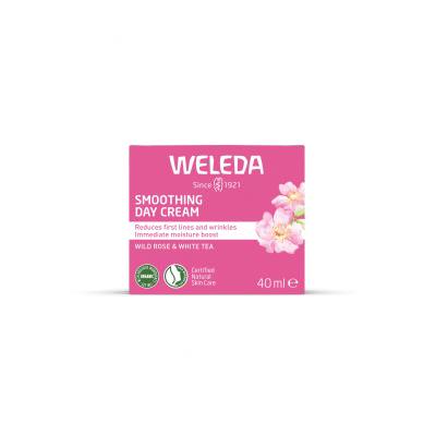 Weleda Wild Rose &amp; White Tea Smoothing Day Cream Κρέμα προσώπου ημέρας για γυναίκες 40 ml