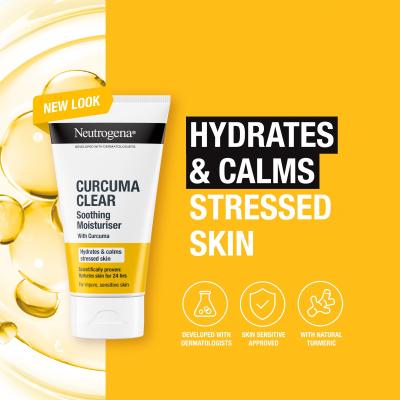 Neutrogena Curcuma Clear Soothing Moisturiser Κρέμα προσώπου ημέρας 75 ml