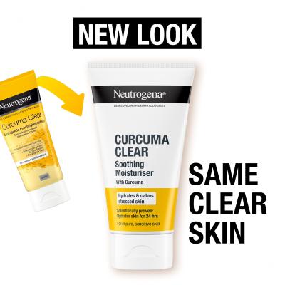 Neutrogena Curcuma Clear Soothing Moisturiser Κρέμα προσώπου ημέρας 75 ml