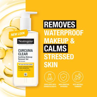 Neutrogena Curcuma Clear Soothing Makeup Remover Gel Αφαίρεση μακιγιάζ 200 ml