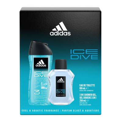 Adidas Ice Dive Σετ δώρου EDT 100 ml + αφρόλουτρο 250 ml