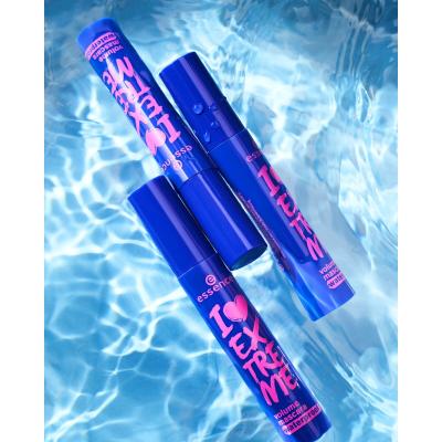 Essence I Love Extreme Volume Waterproof Μάσκαρα για γυναίκες 12 ml Απόχρωση Ultra Black