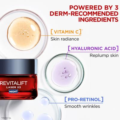 L&#039;Oréal Paris Revitalift Laser X3 Night Cream Κρέμα προσώπου νύχτας για γυναίκες 50 ml