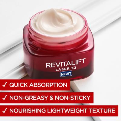 L&#039;Oréal Paris Revitalift Laser X3 Night Cream Κρέμα προσώπου νύχτας για γυναίκες 50 ml