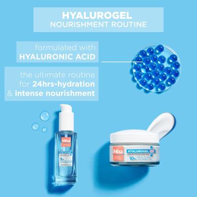 Mixa Hyalurogel Rich Κρέμα προσώπου ημέρας για γυναίκες 50 ml