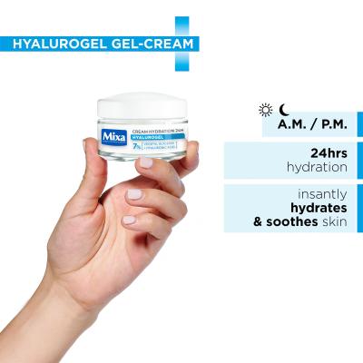 Mixa Hyalurogel Κρέμα προσώπου ημέρας για γυναίκες 50 ml