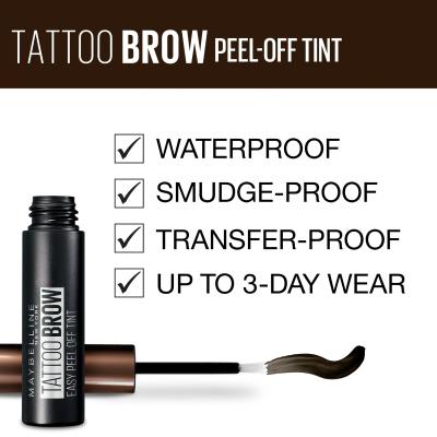 Maybelline Tattoo Brow Βαφή φρυδιών για γυναίκες 4,6 gr Απόχρωση Medium Brown