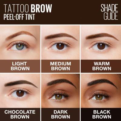 Maybelline Tattoo Brow Βαφή φρυδιών για γυναίκες 4,6 gr Απόχρωση Dark Brown