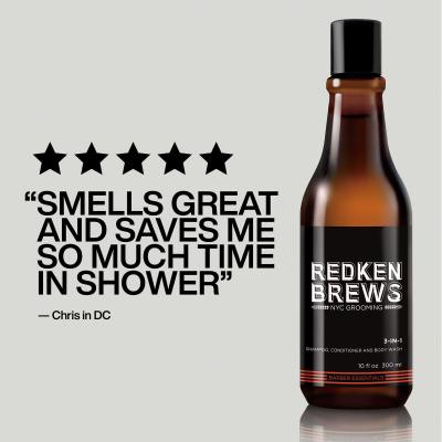 Redken Brews 3-In-1 Σαμπουάν για άνδρες 300 ml