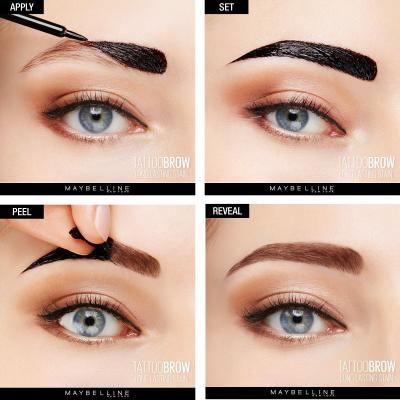 Maybelline Tattoo Brow Βαφή φρυδιών για γυναίκες 4,6 gr Απόχρωση Light Brown