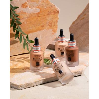 Catrice HD Liquid Coverage 24H Make up για γυναίκες 30 ml Απόχρωση 030 Sand Beige