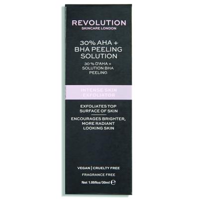 Revolution Skincare Skincare 30% AHA + BHA Peeling Solution Προϊόντα απολέπισης προσώπου για γυναίκες 30 ml