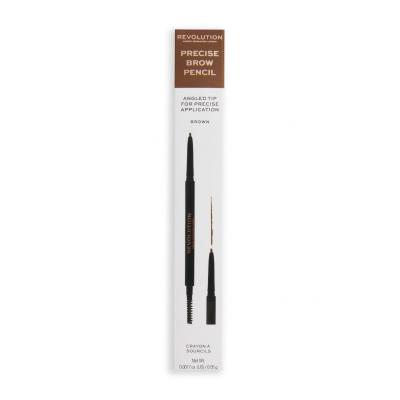 Makeup Revolution London Precise Brow Pencil Μολύβι για τα φρύδια για γυναίκες 0,05 gr Απόχρωση Light Brown