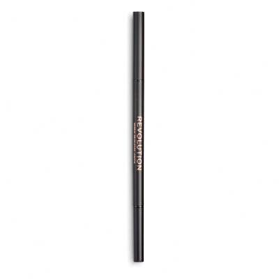 Makeup Revolution London Precise Brow Pencil Μολύβι για τα φρύδια για γυναίκες 0,05 gr Απόχρωση Dark Brown