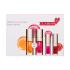 Clarins Lip Comfort Oil Σετ δώρου Λάδι χειλιών Lip Comfort Oil 7 ml 01 Honey + λάδι χειλιών Lip Comfort Oil 7 ml 04 Pitaya + λάδι χειλιών Lip Comfort Oil 1,4 ml 02 Raspberry + λάδι χειλιών Lip Comfort Oil 1,4 ml 08 Strawberry