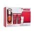 Clarins Double Serum & Super Restorative Collection Σετ δώρου ορός προσώπου Double Serum 50 ml + κρέμα προσώπου ημέρας Super Restorative Day Cream 15 ml + κρέμα προσώπου νυκτός Super Restorative Night Cream 15 ml + βάση μακιγιάζ SOS Primer 5 ml + κόκκινο τσαντάκι καλλυντικών