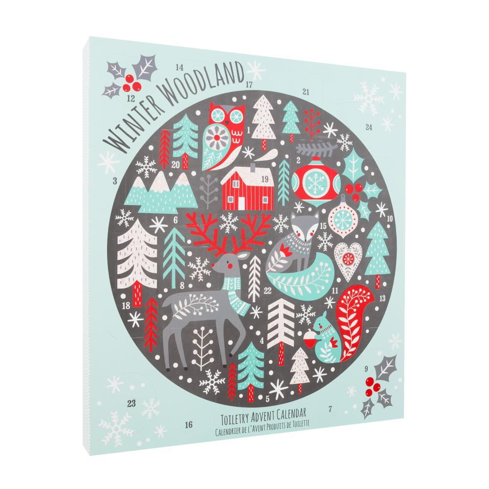 Technic Toiletry Advent Calendar Winter Woodland Σετ δώρου Αφρόλουτρο