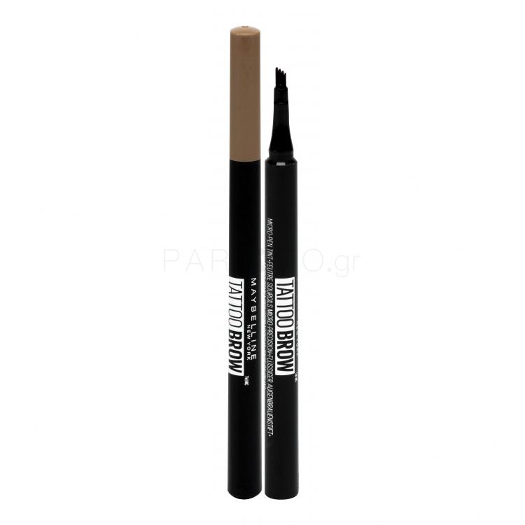 Maybelline Tattoo Brow Micro-Pen Tint Τζέλ φρυδιών για γυναίκες 1,1 ml Απόχρωση 120 Medium Brown