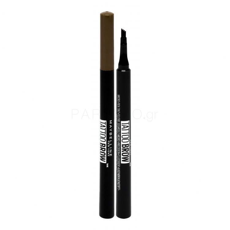 Maybelline Tattoo Brow Micro-Pen Tint Τζέλ φρυδιών για γυναίκες 1,1 ml Απόχρωση 130 Deep Brown