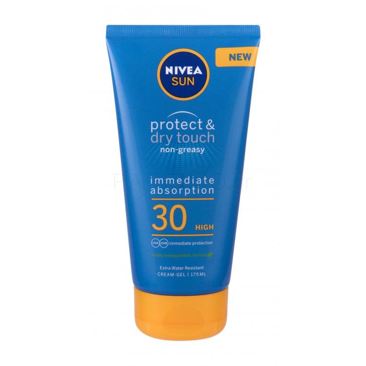 Nivea Sun Protect &amp; Dry Touch Non-Greasy Cream-Gel SPF30 Αντιηλιακό προϊόν για το σώμα 175 ml