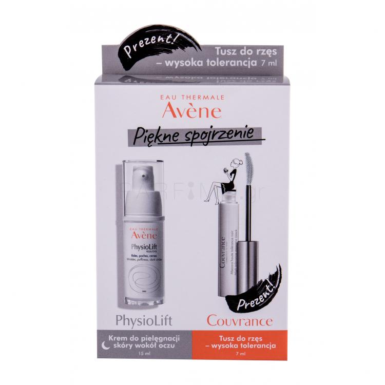 Avene PhysioLift Eyes Σετ δώρου νυχτερινή κρέμα ματιών 15 ml + μάσκαρα 7 ml