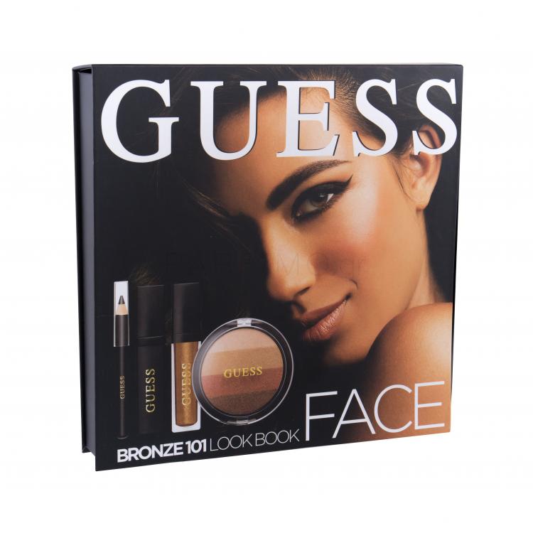 GUESS Look Book Face Σετ δώρου ρουζ 14 g + lip gloss Matte 4 ml + μάσκαρα  Black  4 ml + μολύβι
ματιών  Black 0,5 g + καθρέφτη