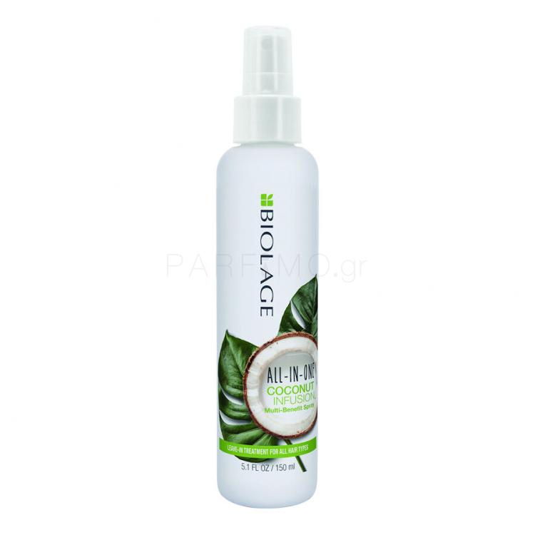 Biolage All-in-One All-In-One Coconut Infusion Spray Περιποίηση μαλλιών χωρίς ξέβγαλμα για γυναίκες 150 ml