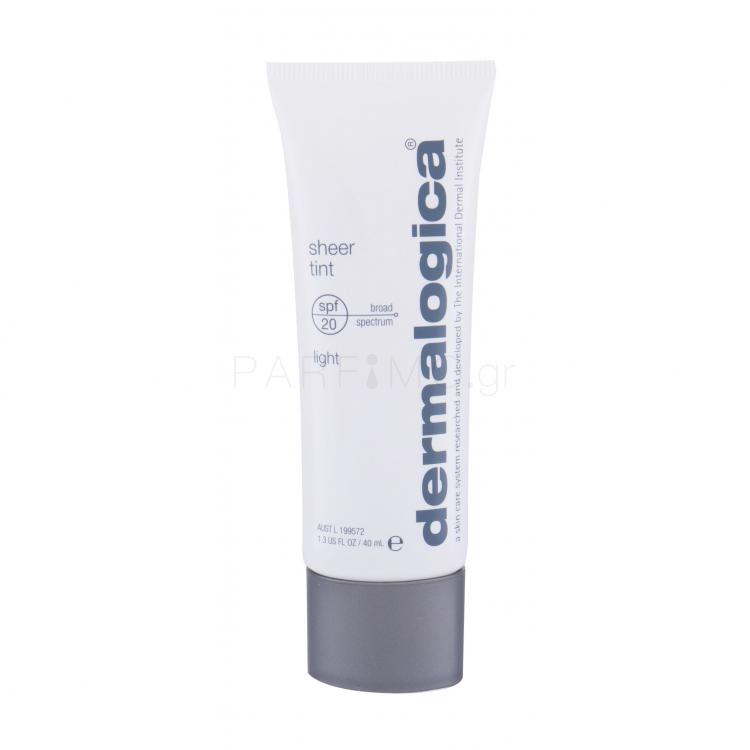 Dermalogica Sheer Tint Lightly Tinted Moisturizer SPF20 Κρέμα προσώπου ημέρας για γυναίκες 40 ml Απόχρωση Medium