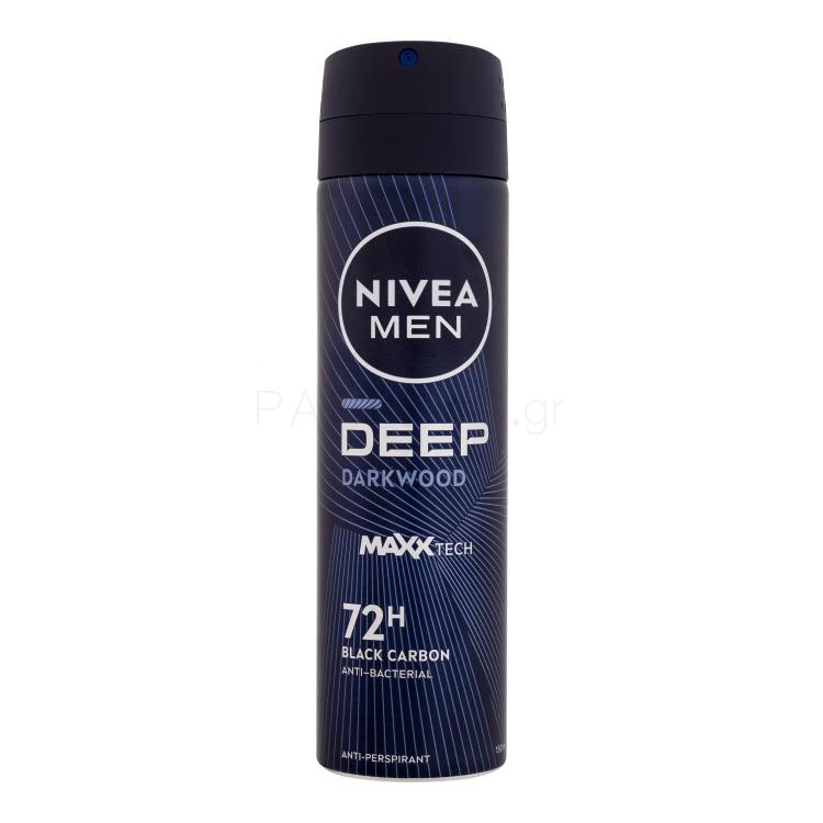 Nivea Men Deep Black Carbon 72H Αντιιδρωτικό για άνδρες 150 ml