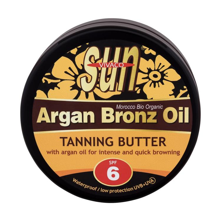 Vivaco Sun Argan Bronz Oil Tanning Butter SPF6 Αντιηλιακό προϊόν για το σώμα 200 ml