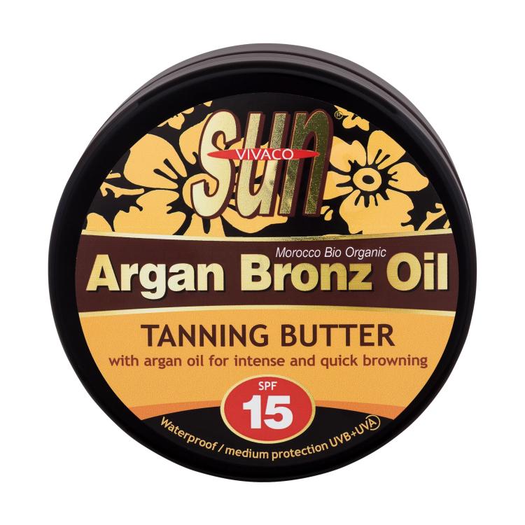 Vivaco Sun Argan Bronz Oil Tanning Butter SPF15 Αντιηλιακό προϊόν για το σώμα 200 ml