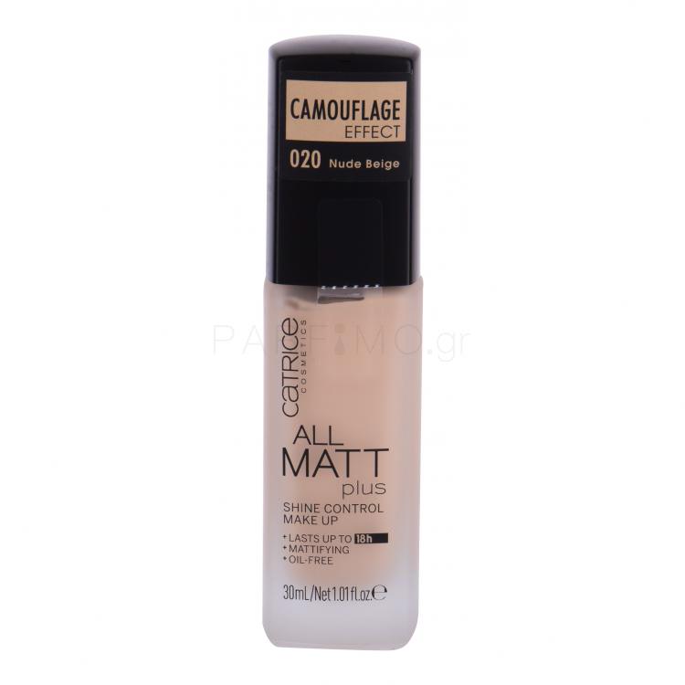 Catrice All Matt Plus Make up για γυναίκες 30 ml Απόχρωση 020 Nude Beige