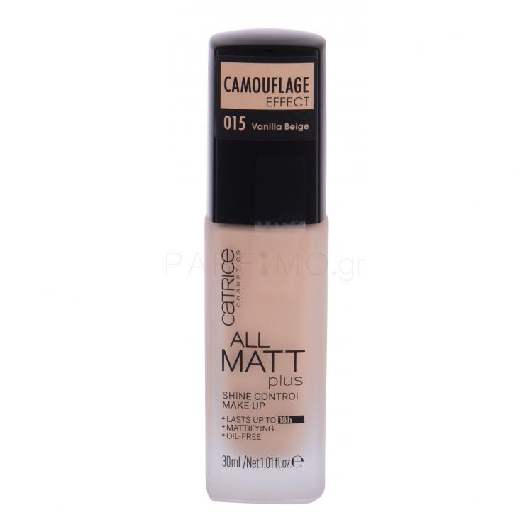 Catrice All Matt Plus Make up για γυναίκες 30 ml Απόχρωση 015 Vanilla Beige