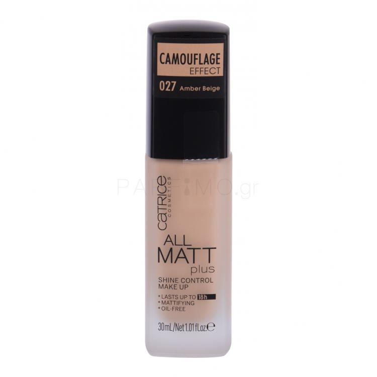 Catrice All Matt Plus Make up για γυναίκες 30 ml Απόχρωση 027 Amber Beige