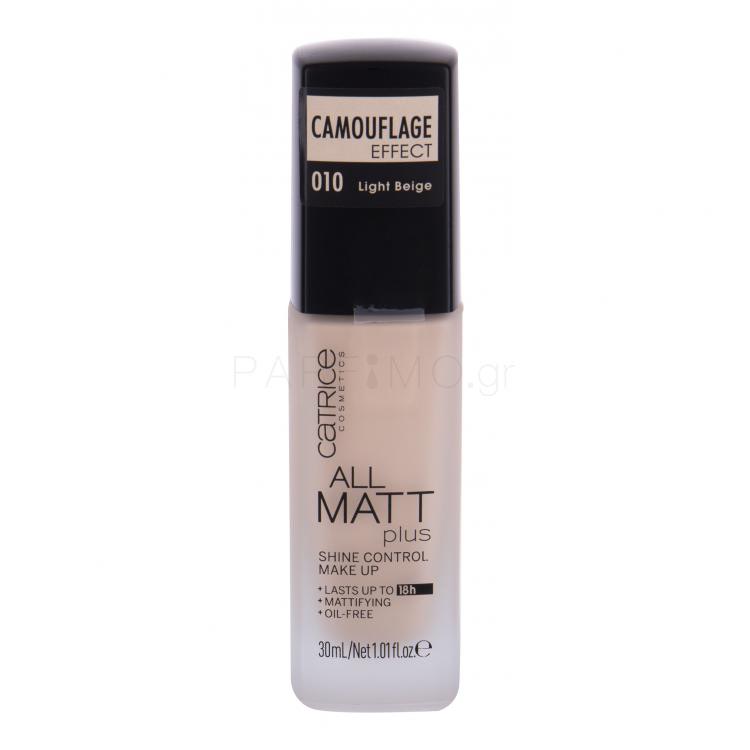 Catrice All Matt Plus Make up για γυναίκες 30 ml Απόχρωση 010 Light Beige