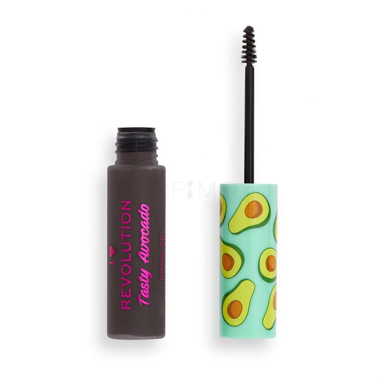 I Heart Revolution Tasty Avocado Brow Gel Μάσκαρα φρυδιών για γυναίκες 6 ml Απόχρωση Dark Brown