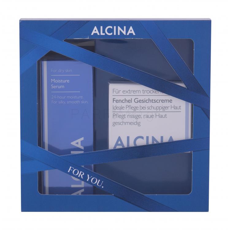 ALCINA Moisturising Serum Σετ δώρου ορός προσώπου 30 ml + κρέμα ημέρας προσώπου 50 ml