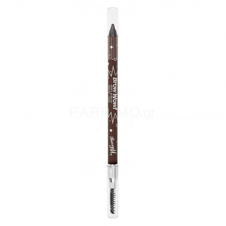 Barry M Brow Wow! Μολύβι για τα φρύδια για γυναίκες 1,2 gr Απόχρωση Medium - Dark