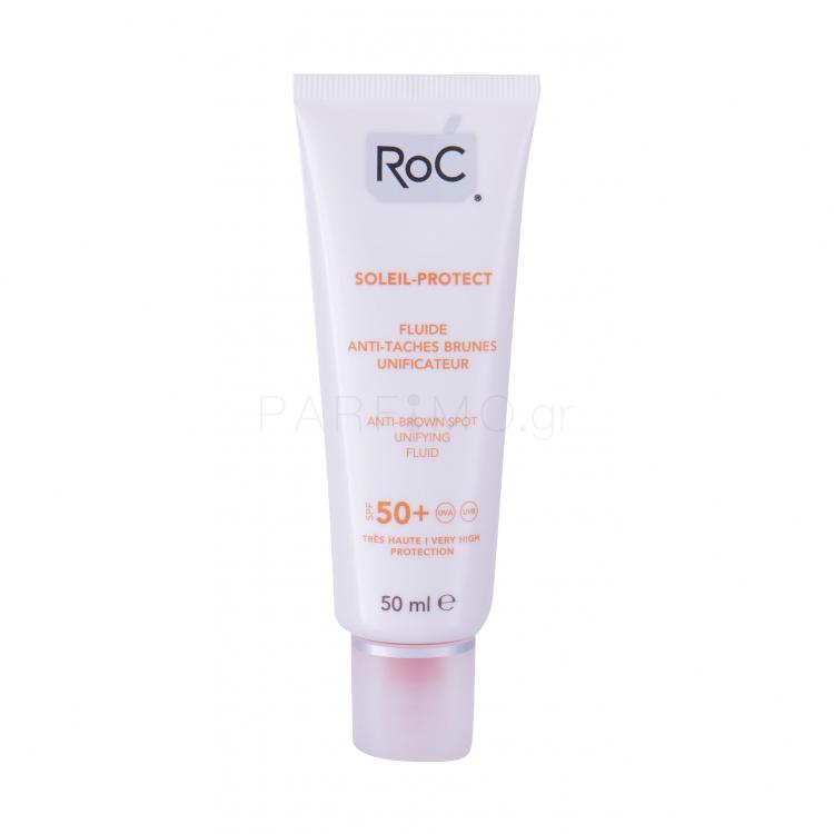 RoC Soleil-Protect Anti-Brown Spot SPF50+ Αντιηλιακό προϊόν προσώπου για γυναίκες 50 ml