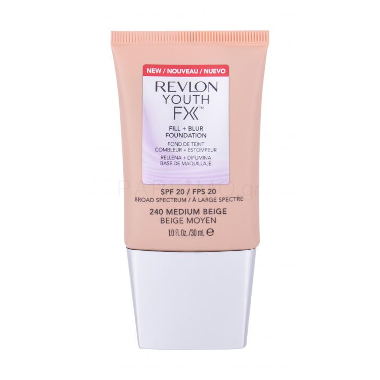 Revlon Youth FX Fill + Blur SPF20 Make up για γυναίκες 30 ml Απόχρωση 240 Medium Beige