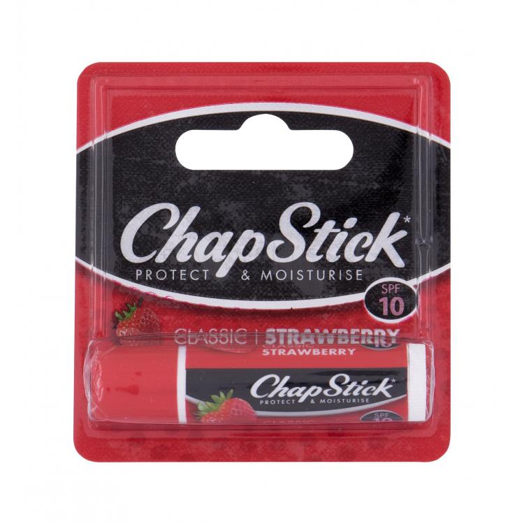 ChapStick Classic SPF10 Strawberry Βάλσαμο για τα χείλη για γυναίκες 4 gr