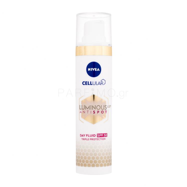 Nivea Luminous 630 Antispot SPF50 Κρέμα προσώπου ημέρας για γυναίκες 40 ml