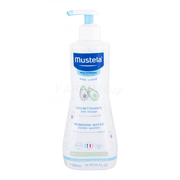 Mustela Bébé Cleansing Water No-Rinse Νερό καθαρισμού προσώπου για παιδιά 500 ml