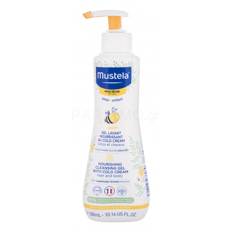 Mustela Bébé Nourishing Cleansing Gel with Cold Cream Αφρόλουτρο για παιδιά 300 ml